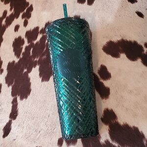 Starbucks Emerald Green Studded Tumbler Christmas Holiday 2021 Venti-size